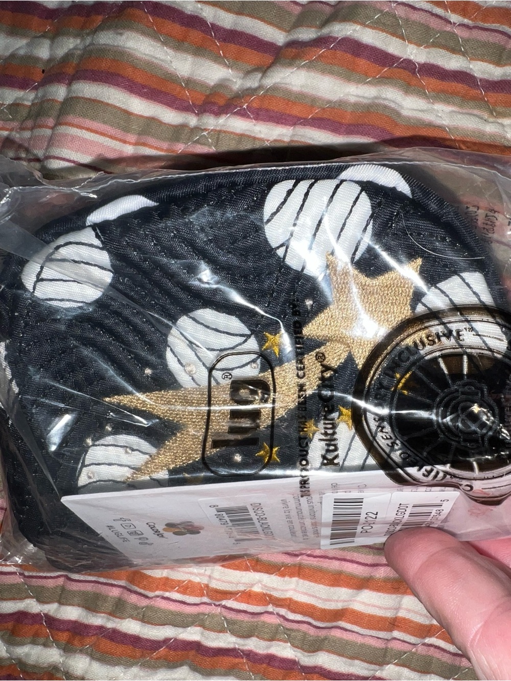 NWT Lug Disco Black Star-Accent Pouch -